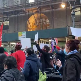 Manifestaciones en contra de la estrategia de Trump