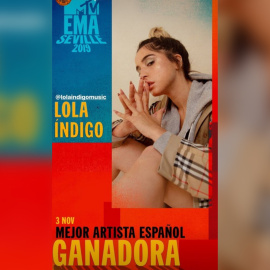 Lola Índigo se alza con el MTV a Mejor Artista Española
