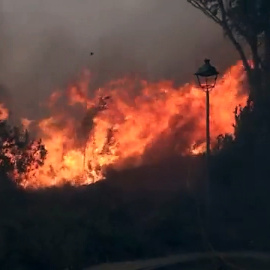 Las duras imágenes de los bomberos de Castelló intentando apagar el incendio de Bejís