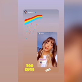 Katy Perry repostea la última publicación de Aitana