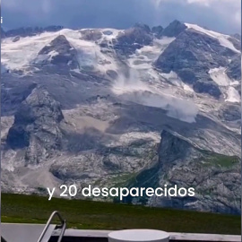 Al menos seis muertos y 20 desaparecidos por el desprendimiento de un glaciar en los Alpes italianos