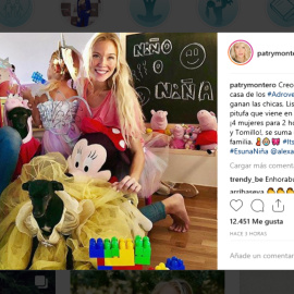 Patry Montero desvela el sexo de su bebé