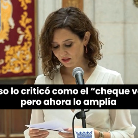 Ayuso y la rebaja del abono: Primero, lo critica, luego, se lo apropia