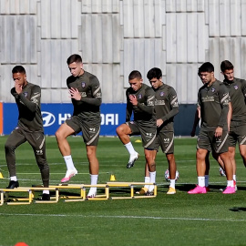 El Atlético de Madrid se prepara para el partido de Liga de Campeones ante el Lokomotiv