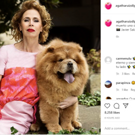 Ágatha Ruiz de la Prada, devastada tras la muerte de su perro