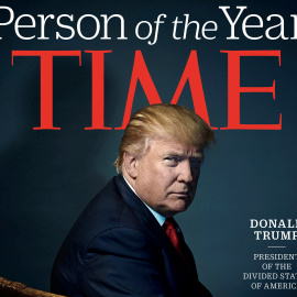 Portada de la revista 'Time', que otorga a Donald Trump el título de "Personaje del año".