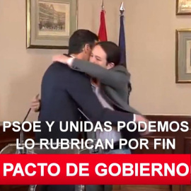 Sánchez e Iglesias acuerdan el primer Gobierno de coalición de la democracia