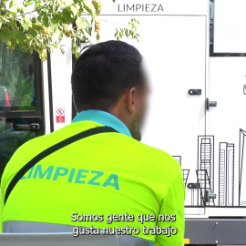 Trabajadores de limpieza de Madrid: "Con estas temperaturas es insoportable barrer en muchas zonas"