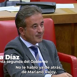 Yolanda Díaz, a un diputado del PP: "Tenemos la mitad de paro que tenían ustedes"