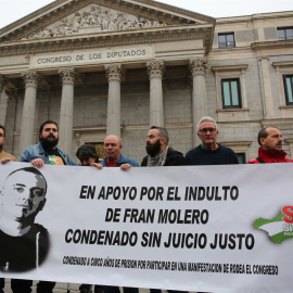 Diego Cañamero y Francisco Molero ante el Congreso. / EUROPA PRESS