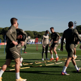 Entrenamiento del Atlético de Madrid