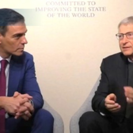 Pedro Sánchez se cita con Bill Gates en Davos