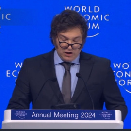 Milei ataca en Davos las agendas internacionales del feminismo y el medioambiente