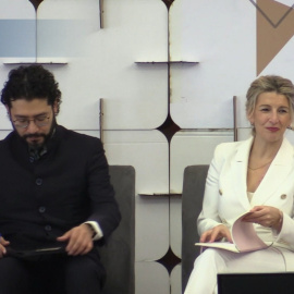 La vicepresidenta española Yolanda Díaz promete "ensanchar" las relaciones con México