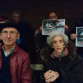 Julia Lanas y Tasio Erkizia, durante la rueda de prensa celebrada el miércoles.-