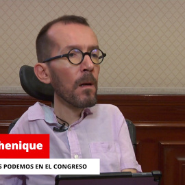 Pablo Echenique: La gente no entiende que todavía no esté aprobaba la ley de la vivienda y derogada la `ley mordaza´