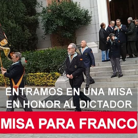 Entramos en una misa en honor al dictador