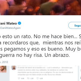 Dani Mateo cierra su twitter tras un polémico sketch