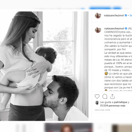 Natalia Sánchez y Marc Clotet esperan su segundo hijo