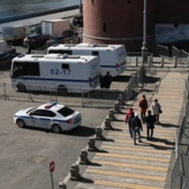 Operativo de seguridad en la Plaza Roja de Moscú tras el atentado terrorista