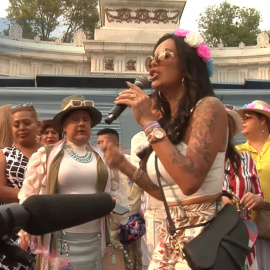 Colectivos LGBTI marchan en Méxíco para celebrar el Día de la Visibilidad Trans y exigen sus derechos