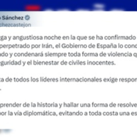 Sánchez condena el ataque de Irán a Israel y reclama "contención" para evitar una escalada