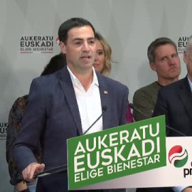 Imanol Pradales gana las elecciones: "Con humildad, con trabajo, daré todo por Euskadi"