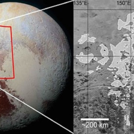 Nueva forma de relieve glaciar que es exclusiva de Plutón