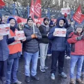Huelga de más de 100.000 funcionarios en Irlanda del Norte en protesta por salarios