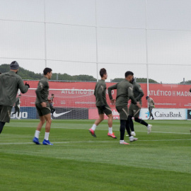 El Atlético prepara su choque de Liga de Campeones frente al Bayern