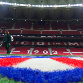El Wanda Metropolitano ya tiene nuevo césped