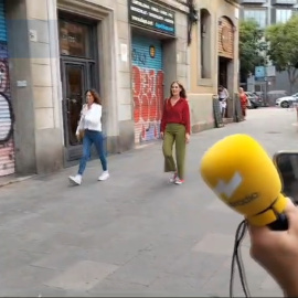 Jéssica Albiach llega a la sede de Comuns para seguir el resultado electoral