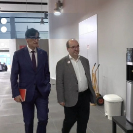 Salvador Illa y Miquel Iceta llegan a la reunión de la ejecutiva para valorar las elecciones del 12M