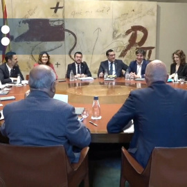 Primera reunión del Gobierno Aragonès tras el varapalo de ERC el 12M