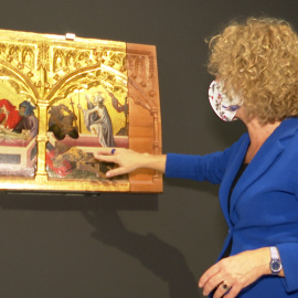 Exposición de la restaurada predela del 'Retablo del Centenar de la Ploma'
