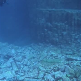 Impresionantes columnas hexagonales en el fondo marino de Tenerife