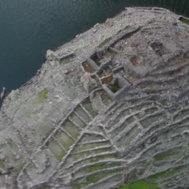 La sequía deja al descubierto un castro prerromano en Lugo 