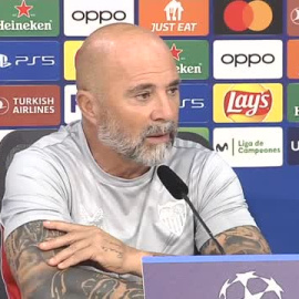 Sampaoli: "No se me pasa por la cabeza que el Sevilla vaya a salir derrotado mañana"