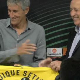 El Villarreal presenta a Quique Setién  