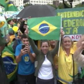 Continúan las protestas de los simpatizantes de Bolsonaro en Brasil