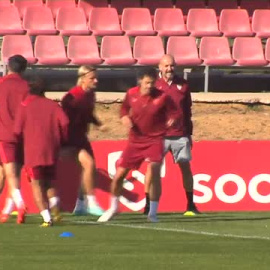 El Sevilla ya piensa en la Real Sociedad tras el empate a uno anoche en el derbi contra el Betis