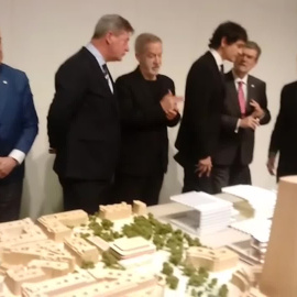 Autoridades comentan el proyecto de ampliación del Bellas Artes