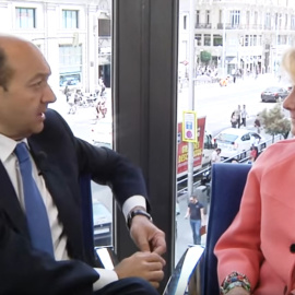 Esperanza Aguirre en una entrevista en mayo de 2015.
