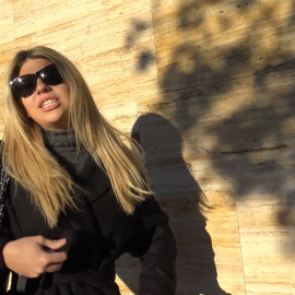 Anita Matamoros regresa a Milán en mitad de la tormenta mediática