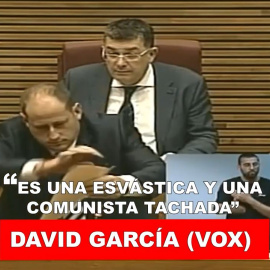 "Es una esvástica y una comunista tachada" - David García, diputado de Vox