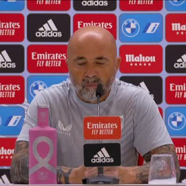 Sampaoli: "Nos golpearon en un momento en que el Madrid no había hecho méritos para hacerlo"