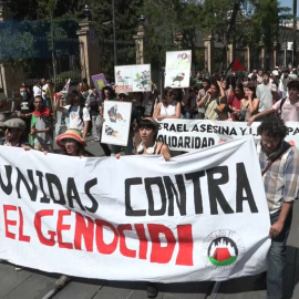 Una manifestación reclama en Sevilla la ruptura de relaciones universitarias con Israel