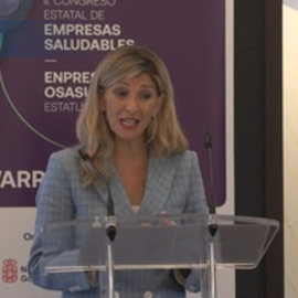 Yolanda Díaz: "La salud mental depende de tener un trabajo digno"