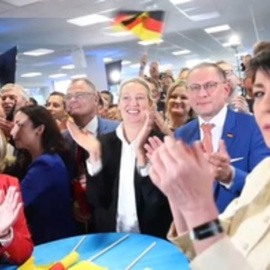 La ultraderechista AfD sería segunda según las encuestas a pie de urna