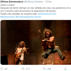 Extremoduro anuncia su separación